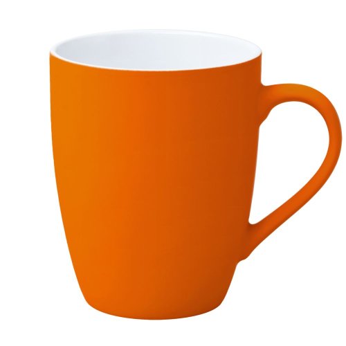 Кружка Best Morning c покрытием софт-тач, оранжевая