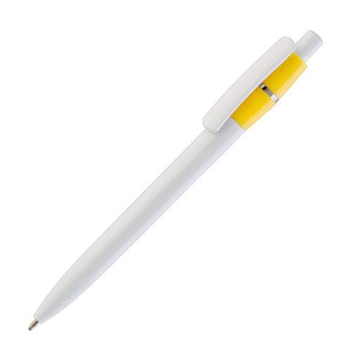 Ручка шариковая "Victoria", белый с желтым
