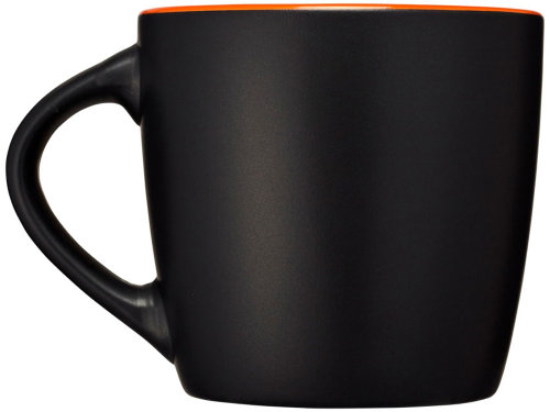 Керамическая чашка Riviera, черный/оранжевый