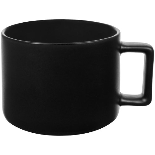 Чашка Jumbo, матовая, черная