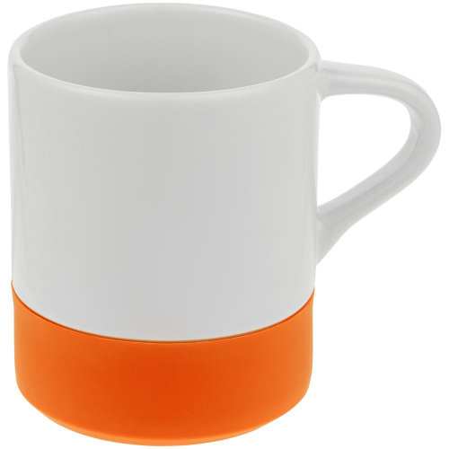Кружка с силиконовой подставкой Protege, оранжевая