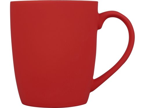 Кружка керамическая с покрытием софт тач красная