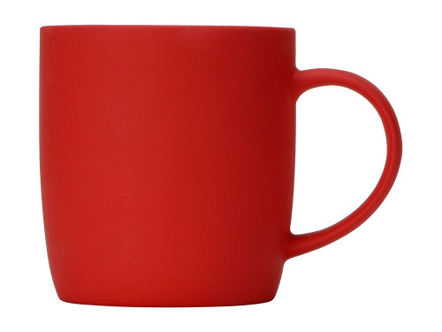 Кружка с покрытием soft-touch Dalgona, красный