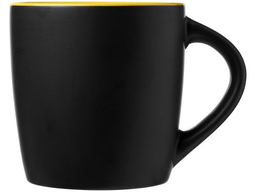 Керамическая чашка Riviera, черный/желтый