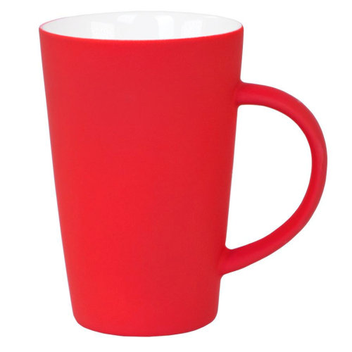 Кружка "Tioman" с прорезиненным покрытием (красный)