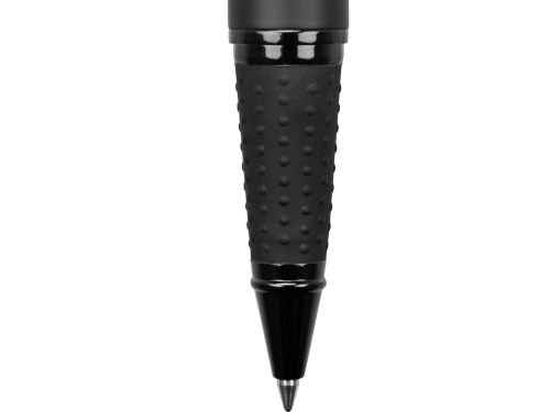 Ручка металлическая роллер Uma VIP R GUM soft-touch с зеркальной гравировкой, черный
