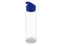 Бутылка для воды Plain 630 мл, прозрачный/синий