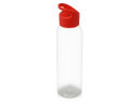 Бутылка для воды Plain 630 мл, прозрачный/красный