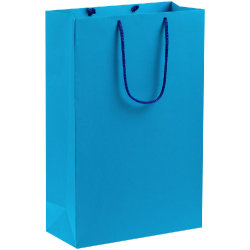 Пакет бумажный Porta, средний, голубой