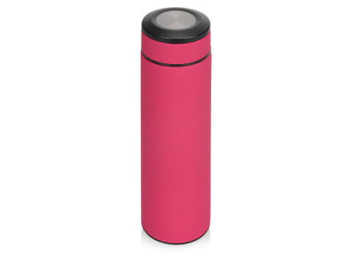 Термос Confident с покрытием soft-touch 420мл, розовый