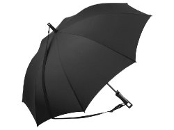 Зонт-трость Loop с плечевым ремнем, черный