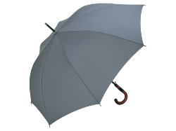 Зонт-трость Fop с деревянной ручкой, серый