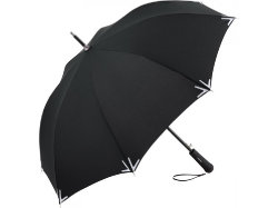 Зонт-трость Safebrella с фонариком и светоотражающими элементами, черный