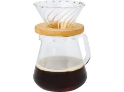 Стеклянная кофеварка Geis объемом 500 мл, natural