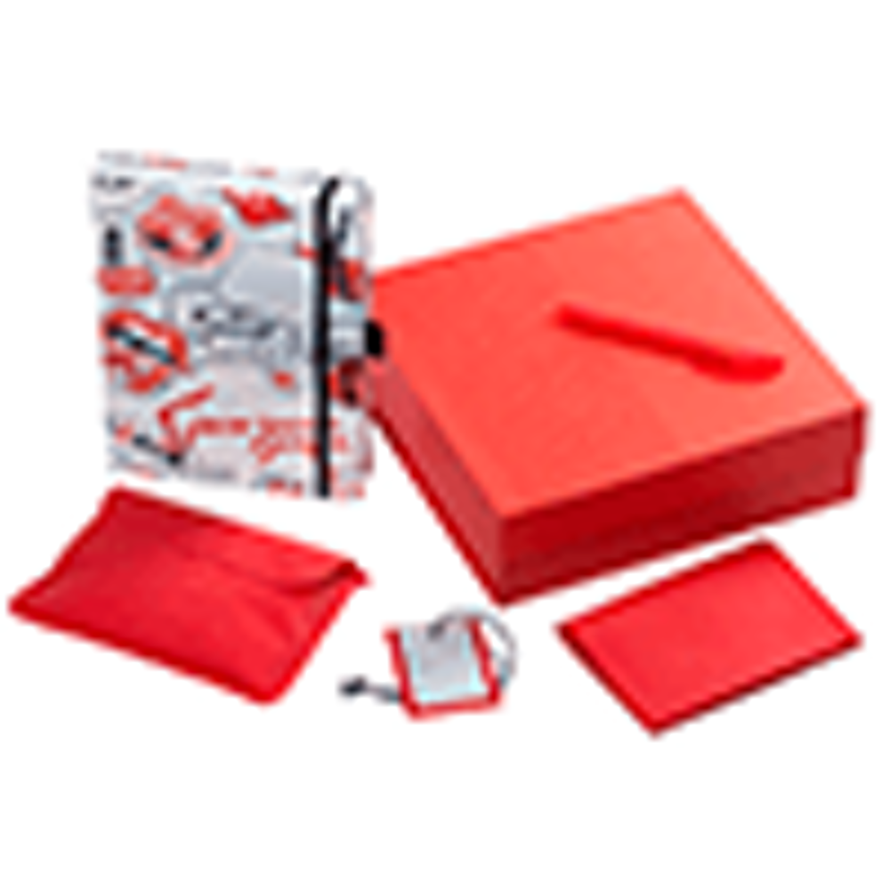 Подарочный пакет средн 90 г/м&#178; (красный)