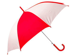 Зонт-трость Тилос, красный/белый