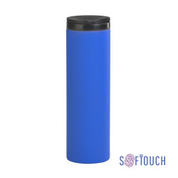 Термостакан "Брайтон", покрытие soft touch, 0,5 л., синий