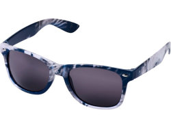 Солнцезащитные очки Sun Ray в пестрой оправе, синий, черный, белый