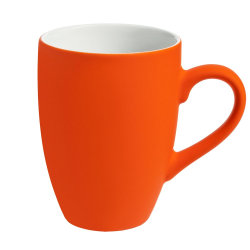 Кружка Best Morning c покрытием софт-тач, оранжевая