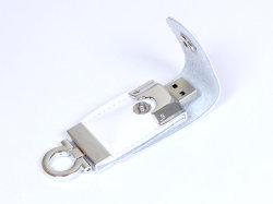USB-флешка на 64 ГБ в виде брелка, белый