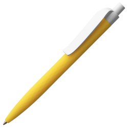 Ручка шариковая Prodir QS01 PMP-P, желтая с белым, уценка