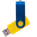 Флешка TWIST COLOR MIX Желтая с синим 4016.04.01.16ГБ3.0