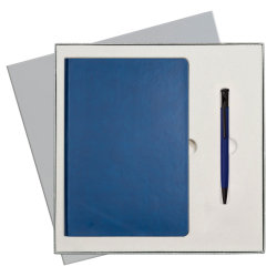 Подарочный набор Portobello/Sky синий-9 (Ежедневник недат А5, Ручка)
