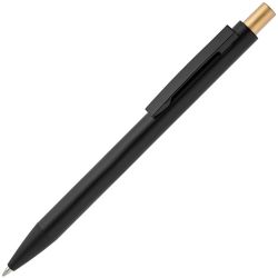 Ручка шариковая Chromatic, черная с золотистым