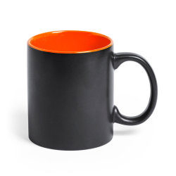 Кружка BAFY, керамика (черный, оранжевый)