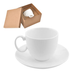 Чайная пара  "Романтика" в подарочной упаковке (белый)