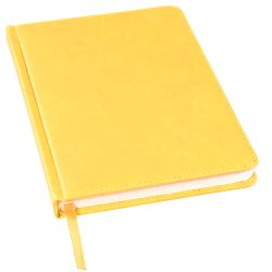 Ежедневник недатированный Bliss, А5,  желтый, белый блок, без обреза (желтый)