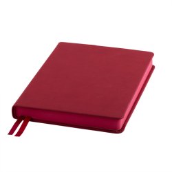 Ежедневник датированный на 2022 год Softie, А5, бордовый, кремовый блок, бордовый обрез (бордовый)