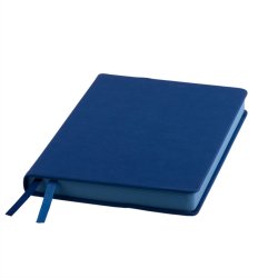 Ежедневник датированный на 2022 год Softie, А5, синий, кремовый блок, синий обрез (синий)