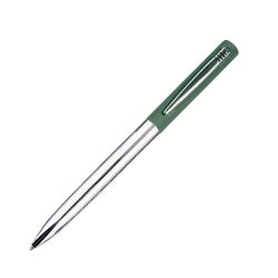 Ручка шариковая CLIPPER, покрытие soft touch (темно-зелёный)