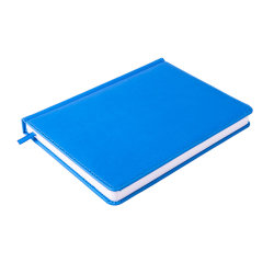 Ежедневник недатированный Campbell, А5,  синий ройал, белый блок (синий ройал)