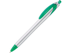 Ручка шариковая Каприз Сильвер, серебристый/зеленый