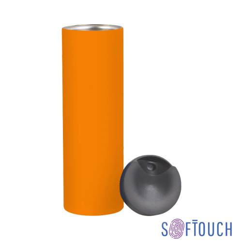 Термостакан "Брайтон" 500 мл, покрытие soft touch, оранжевый