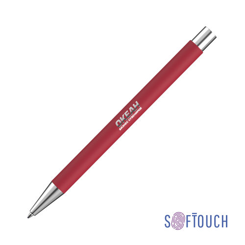 Ручка шариковая "Aurora", покрытие soft touch, красный