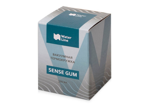 Термокружка Sense Gum, soft-touch, непротекаемая крышка, 370мл, черный