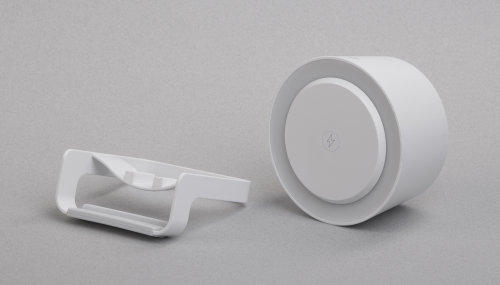 Bluetooth колонка-подставка "Smart Sound" с беспроводным (10W) зарядным устройством и лампой, белый
