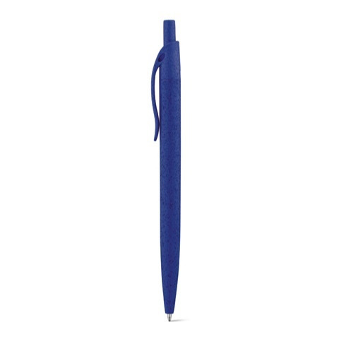 CAMILA. Шариковая ручка из волокон пшеничной соломы и ABS (синий)