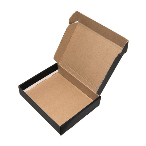 Коробка подарочная, внешний размер 18,5х14,5х3,8см, картон, самосборная, черная (черный)