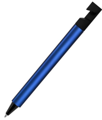 Ручка шариковая N5 с подставкой для смартфона (синий)