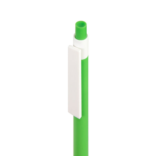 Ручка шариковая RETRO, пластик (зеленое яблоко, белый)