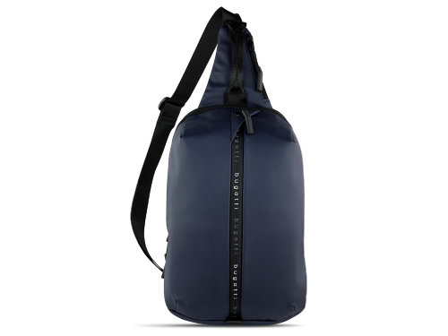 Рюкзак с одним плечевым ремнем BUGATTI Blanc, синий, тарпаулин/полиэстер, 18х9х30 см