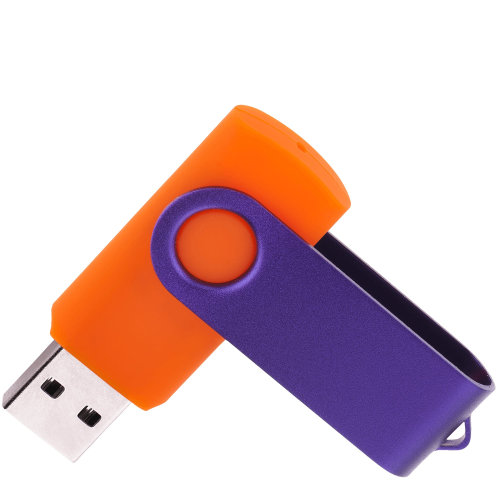 Флешка TWIST COLOR MIX Оранжевая с фиолетовым 4016.05.11.32ГБ3.0