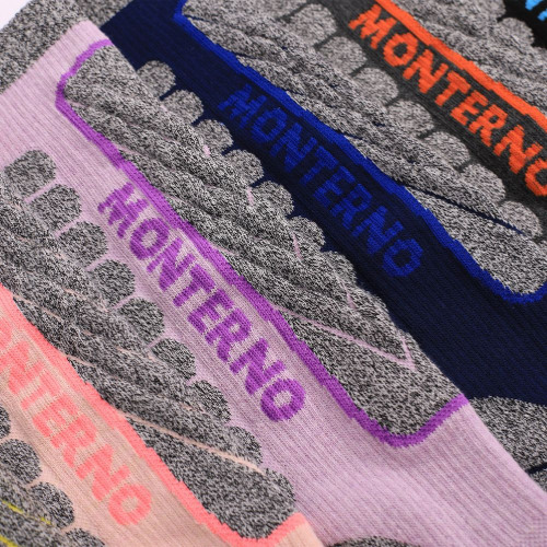 Термоноски женские высокие Monterno Sport, фиолетовые с серым