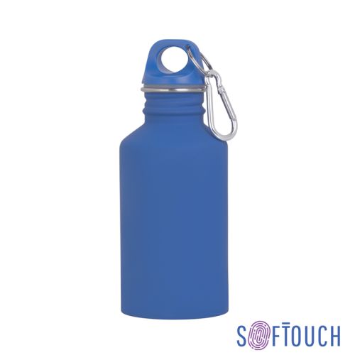 Бутылка для воды "Финиш", покрытие soft touch 500 мл, синий
