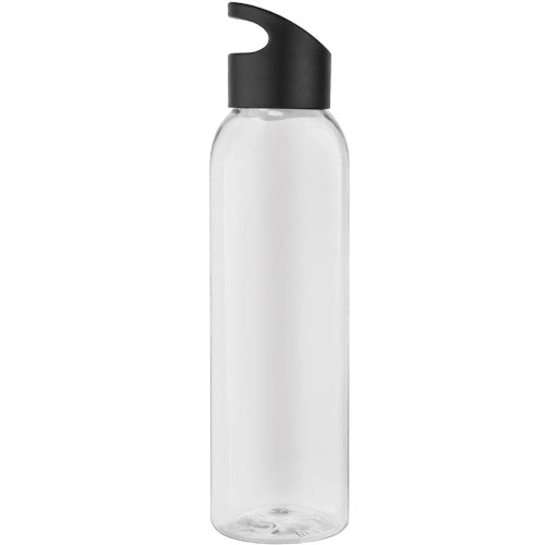 Бутылка для воды BINGO 630мл. Прозрачная с черным 6071.20.08