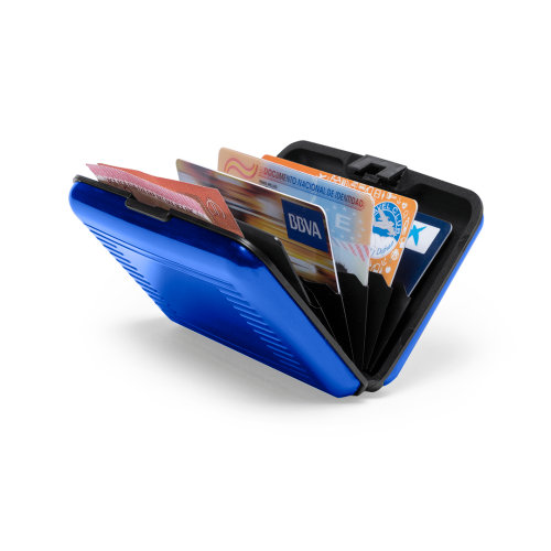 Футляр "Trust" для банковских карт и визиток с RFID - защитой, синий